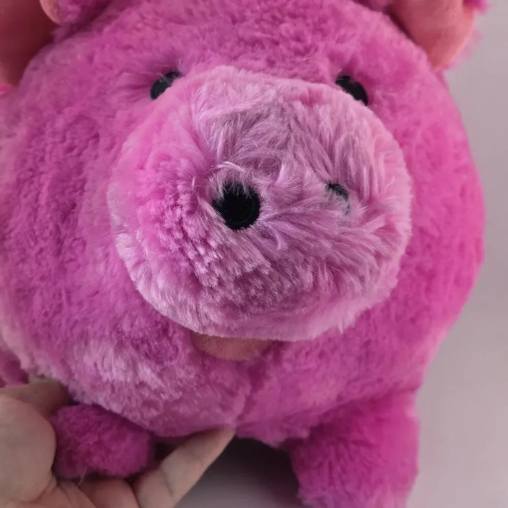 JUMBO Plush Piggy Bank Baby Pink Pig Soft Huggable